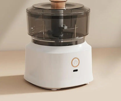 USB Charging 160ml Mini Wireless Electric Food Chopper, Garlic Press Meat Grinder Vegetable Shredder for Home Kitchen