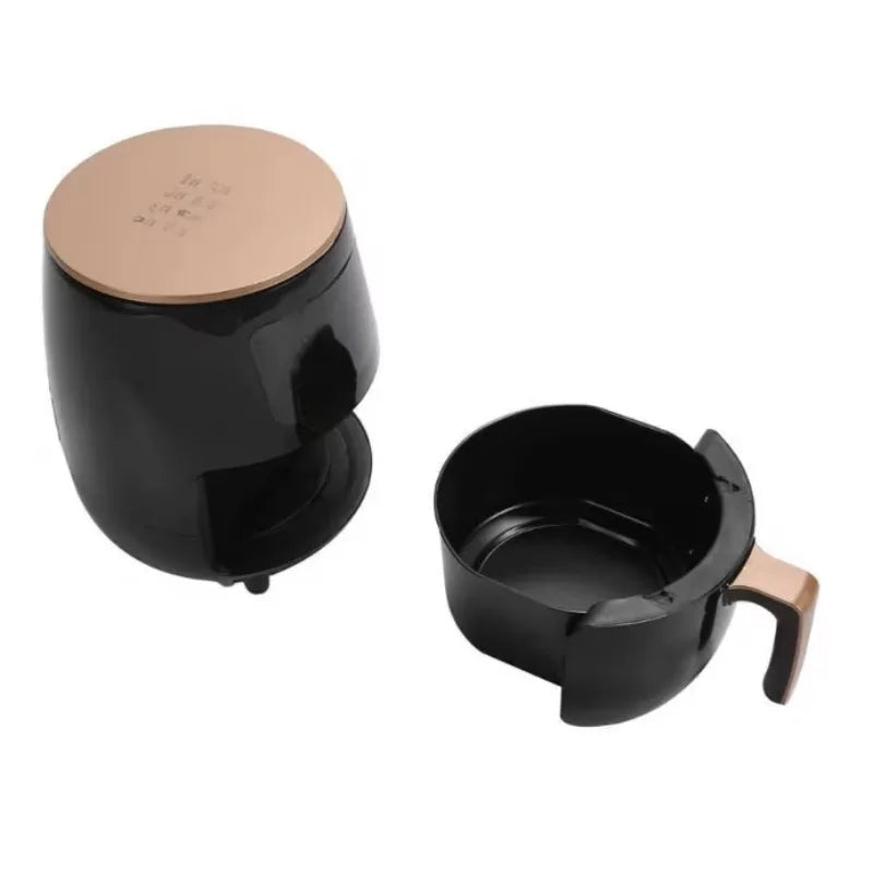4.8 QT Large Capacity Multifunctional Fully Automatic Digital Air Fryer with Touch Screen, Multiple Preset Cooking Modes, Adjustable Temperature and Timer, Nonstick Detachable Basket for Less-Oil Healthy Cooking of Fries, Chi